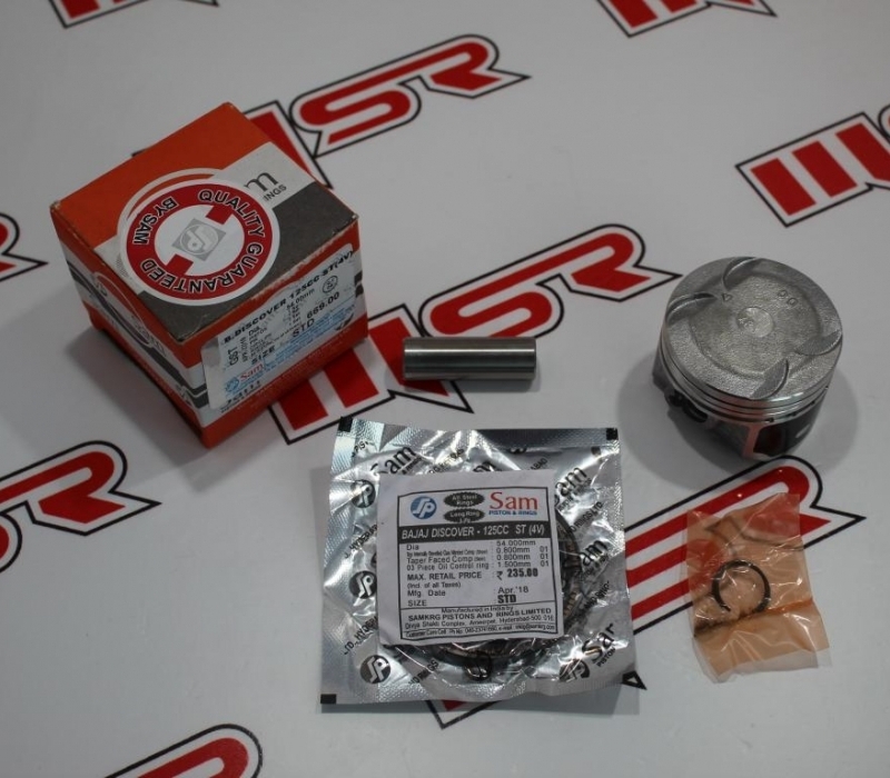 BAJAJ DISCOVER 150 PİSTON KİT 56.50 MM SAM A Kalite BAJAJ DISCOVER 150 PİSTON KİT 56.50 MM SAM A Kalite