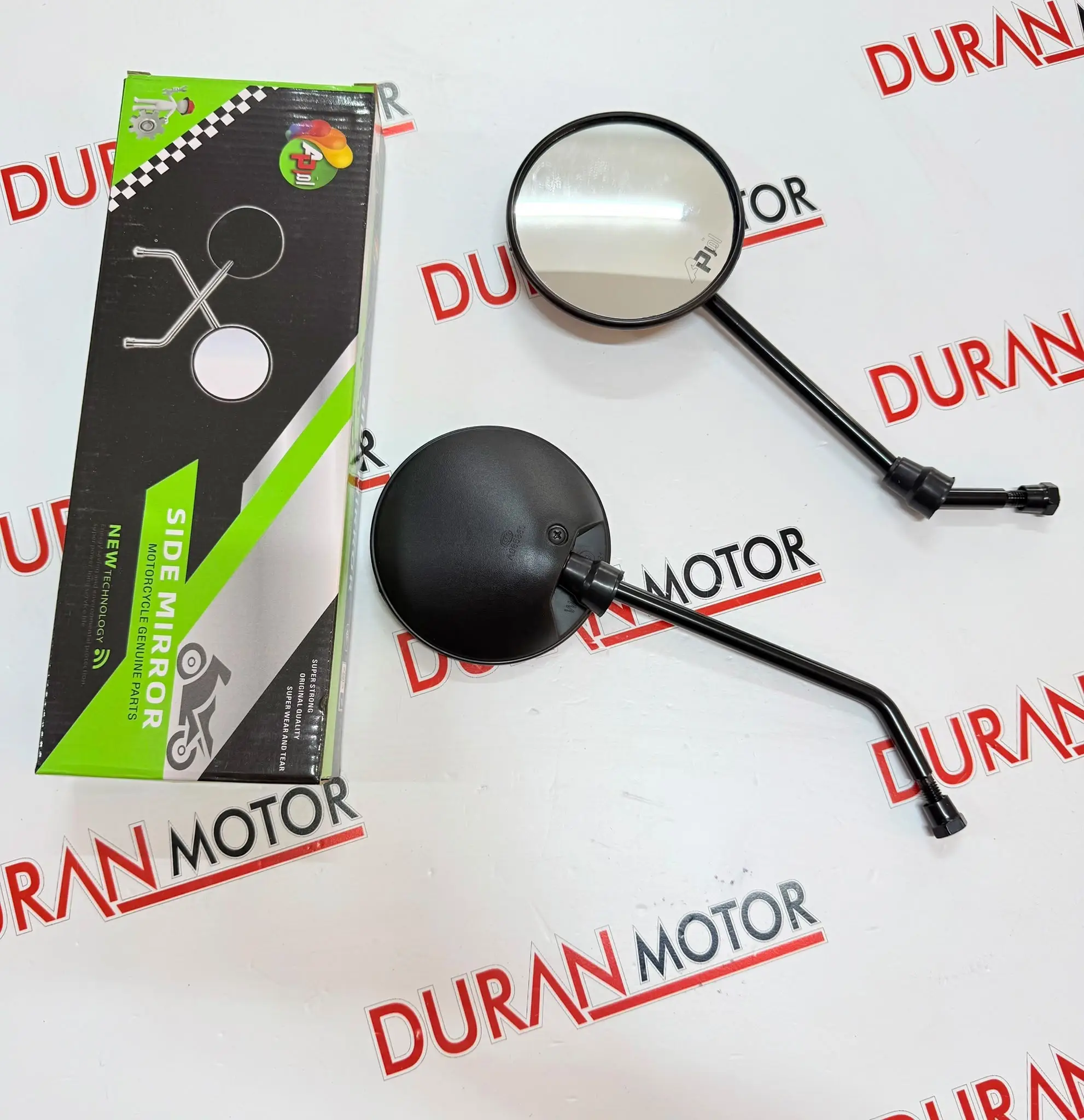 MOTOSİKLET 8MM YUVARLAK SİYAH AYNA-İTHAL