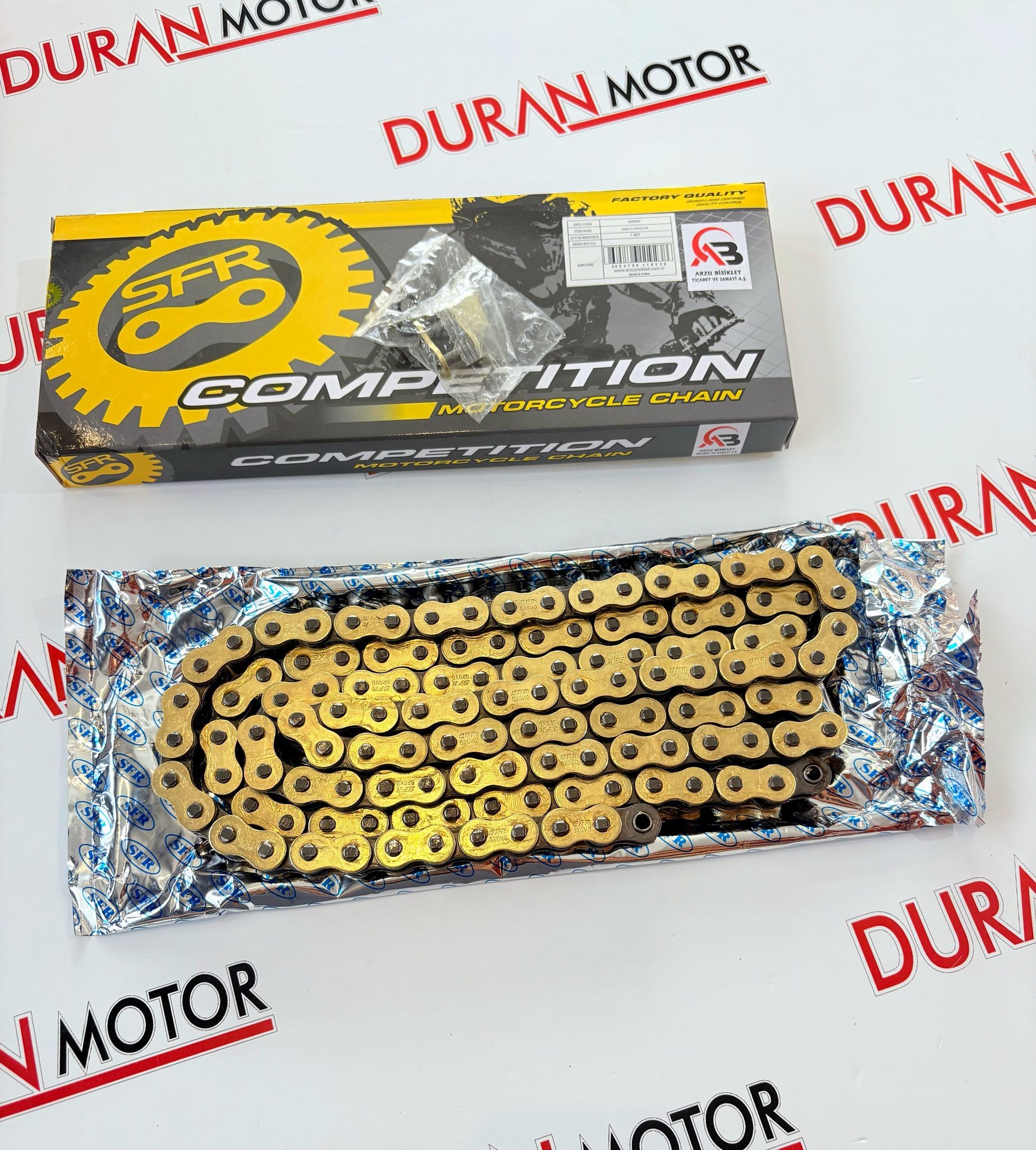 ORİNGLİ TEKER ZİNCİRİ (GOLD) 520H-124L ORİNGLİ TEKER ZİNCİRİ (GOLD) 520H-124L